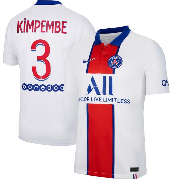 PSG Away Kit Soccer Jersey Kimpembe 3 2020/21